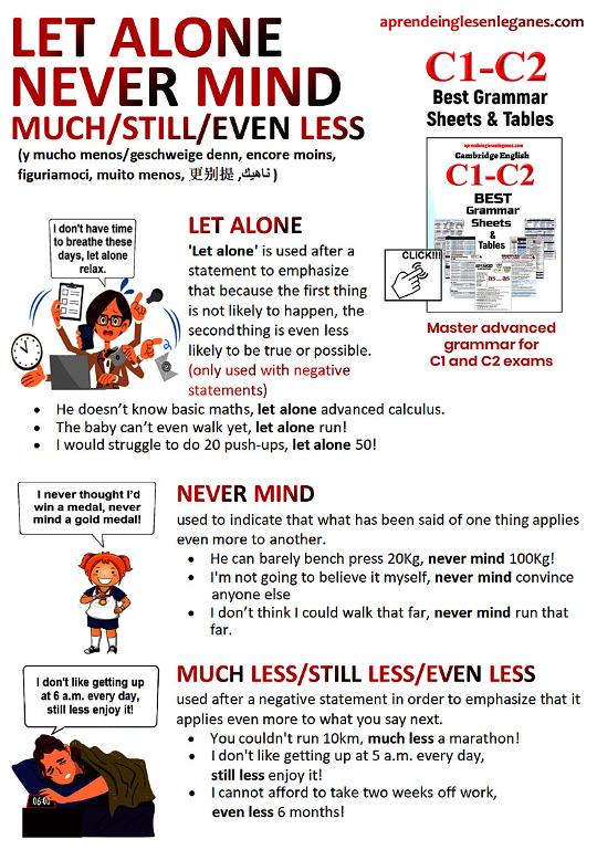 NOT TO MENTION LET ALONE MUCH LESS STILL LESS visual data 5